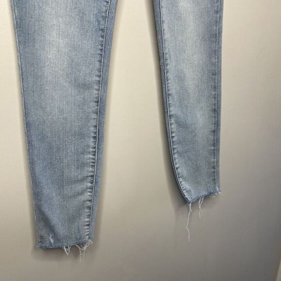 OLD NAVY Rockstar Jeans Womens 6 Distressed Skinny Raw Hem High Rise Stretch - Picture 5 of 11